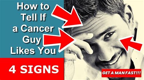 how to tell if a cancer guy likes you